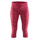 Dámské kalhoty Craft Mind Capri růžová vzor