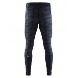 Pánské kalhoty Craft Mind Tights černá vzor