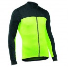 Pánský cyklodres Northwave Force 2 Jersey LS černá se žlutou