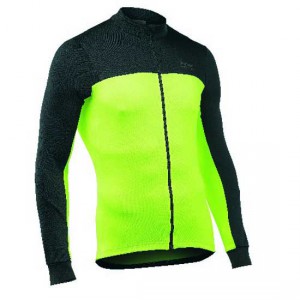 Pánský cyklodres Northwave Force 2 Jersey LS černá se žlutou