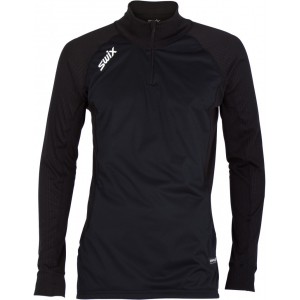 Pánské triko Swix RaceX Wind zip černá