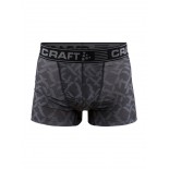 Pánské boxerky Craft Greatness 3" černá s potiskem