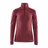 Dámské triko Craft Merino 240 se zipem červená