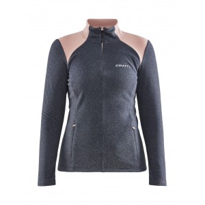 Dámský polorolák Craft Core Edge Thermal šedá s růžovou