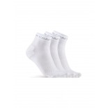 Ponožky Craft Core Dry Mid 3-pack bílá