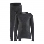 Dětský set Craft Core Wool Merino Junior černá
