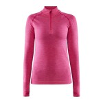 Dámské triko Craft Core Dry Active Comfort Zip růžová