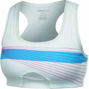 Dámská podprsenka Craft Sports Bra bílá s modrou