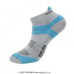 Ponožky Progress Running Sox šedá s modrou