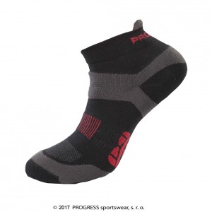 Ponožky Progress Running Sox černá se šedou