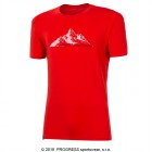 Pánské triko Progress Pioneer Mountain červená