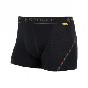 Pánské trenky Sensor Merino Air černá