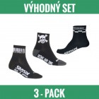 Sensor ponožky Race 3-pack černá