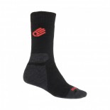 Ponožky Sensor Expedition Merino černá s červenou
